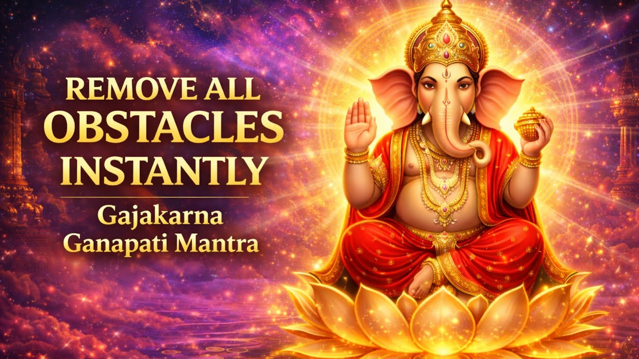 Remove All Obstacles Instantly | Chant Gajakarna Ganapati Mantra | Divya Shruti