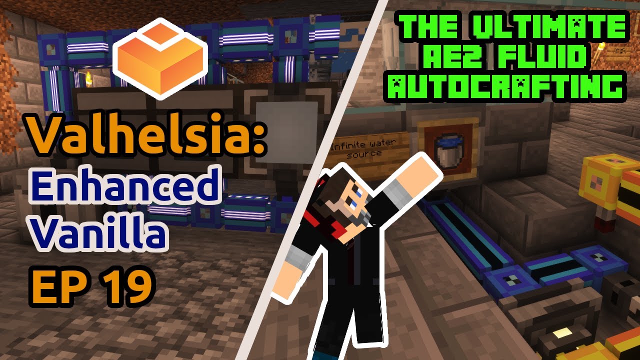 AE2 Fluid Autocrafting and Storage | Ep 19 Valhelsia: Enhanced Vanilla HC | Minecraft 1.18
