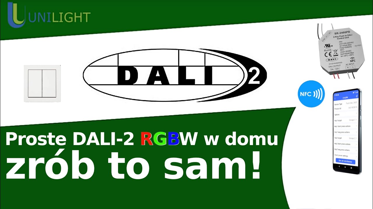 DALI - proste sterowanie taśmą LED RGB lub RGBW