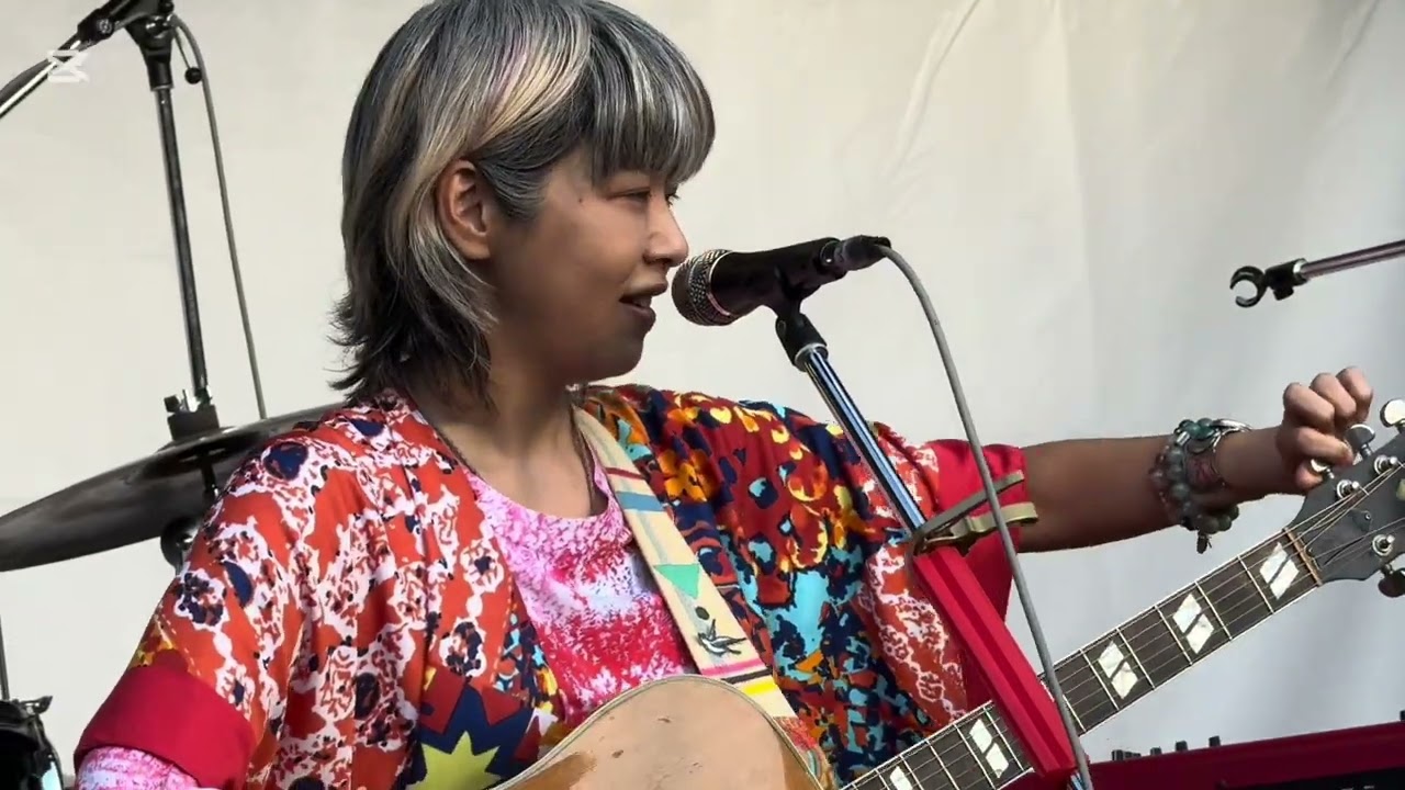 松崎ナオ　いわむロックFES2025より、リハ•音調整入り♬川べりの家、hello goodbye他（4k完全版）