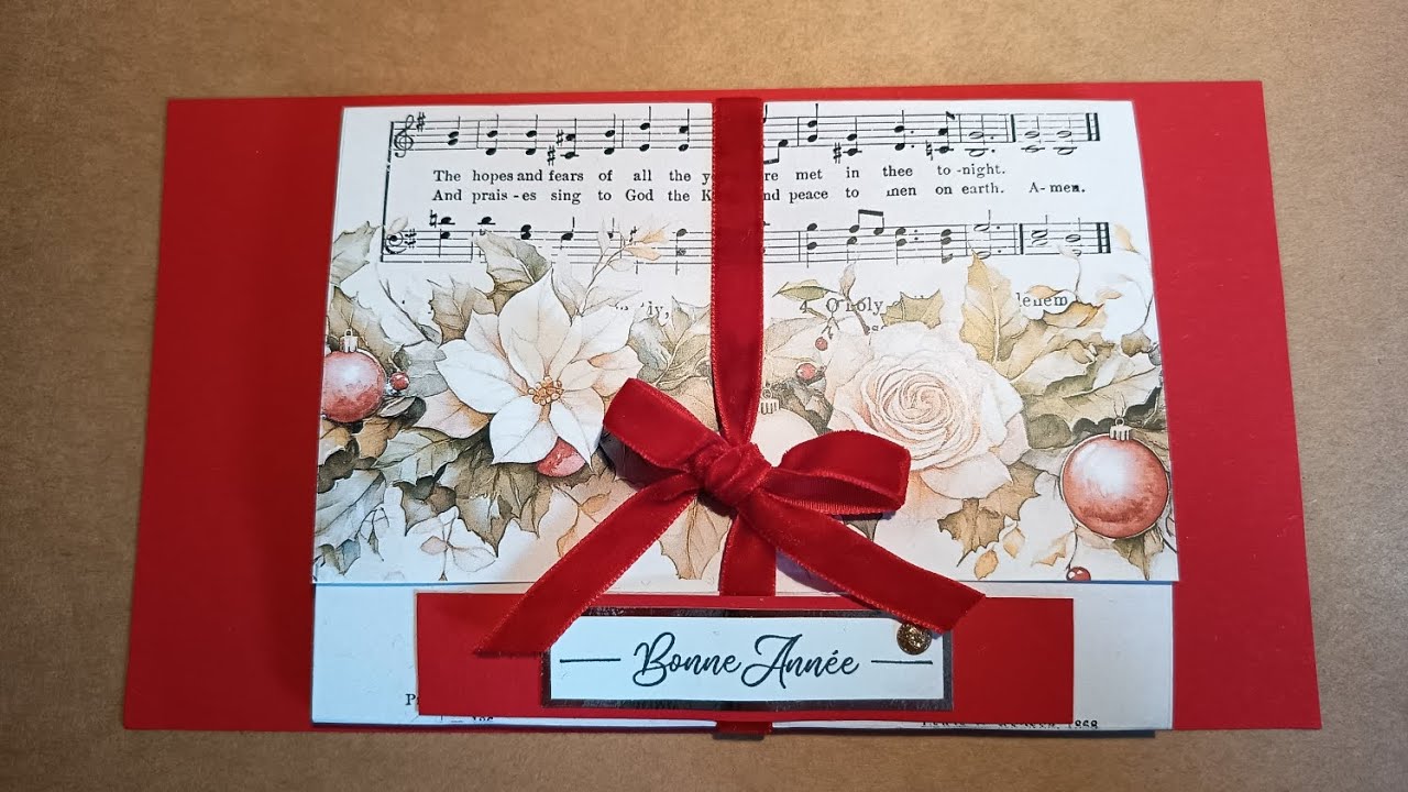 Petite Boîte carte de vœux contenant des chocolats.