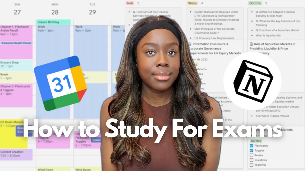 How to create a PRODUCTIVE Exam Schedule | Avoid Procrastination & Burnout | + Free Notion Template