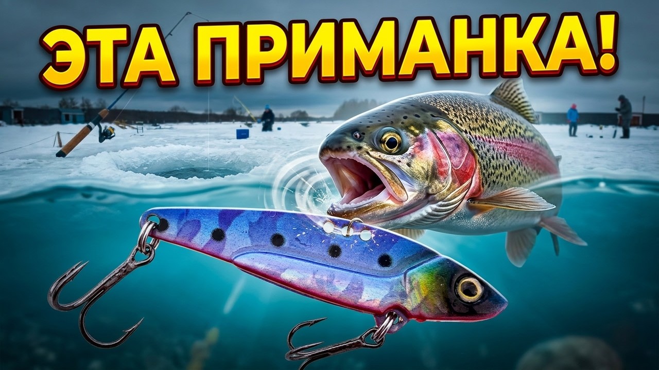 Эта приманка МАГНИТ для форели! Клюет не переставая. Ловля форели со льда