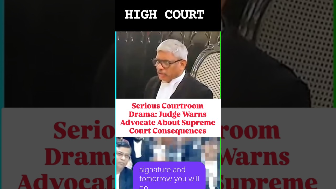 ⚡Judge Scolds Advocate for Unsigned Papers #shortsfeed #highcourt #shorts #education