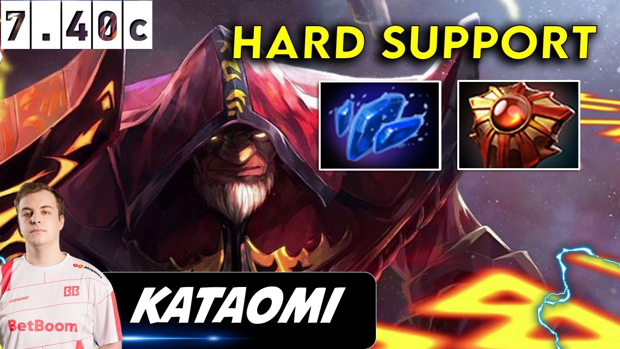 Kataomi` Warlock Hard Support - Dota 2 patch 7.40c Pro Player Full Gameplay