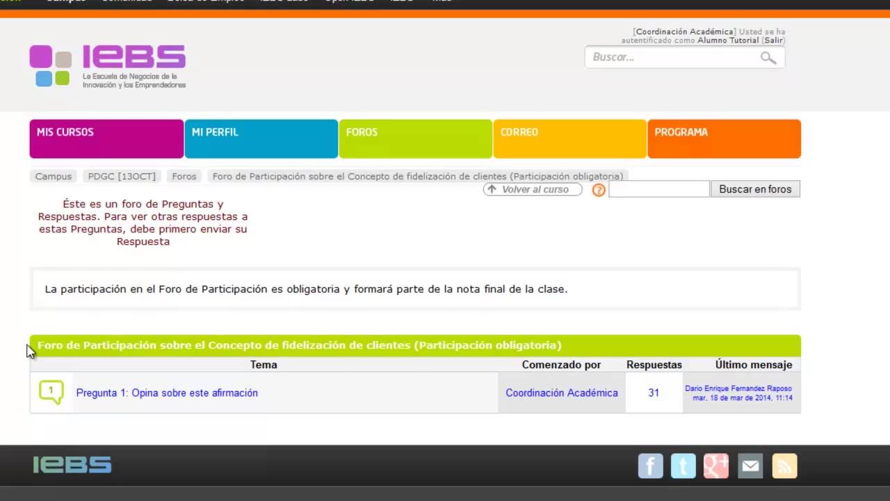 Estructura de las clases en IEBSchool