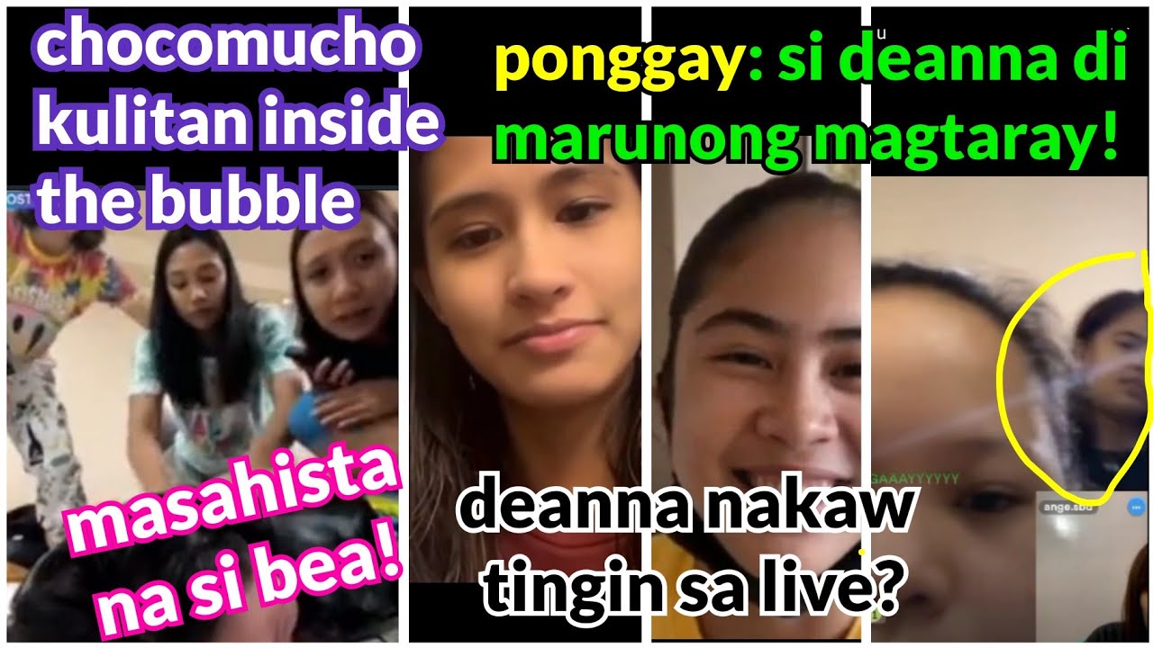 kulitan ng chocomucho? deanna gusto magpakita pero bawal? si bea masahista na! ponggay on deanna?