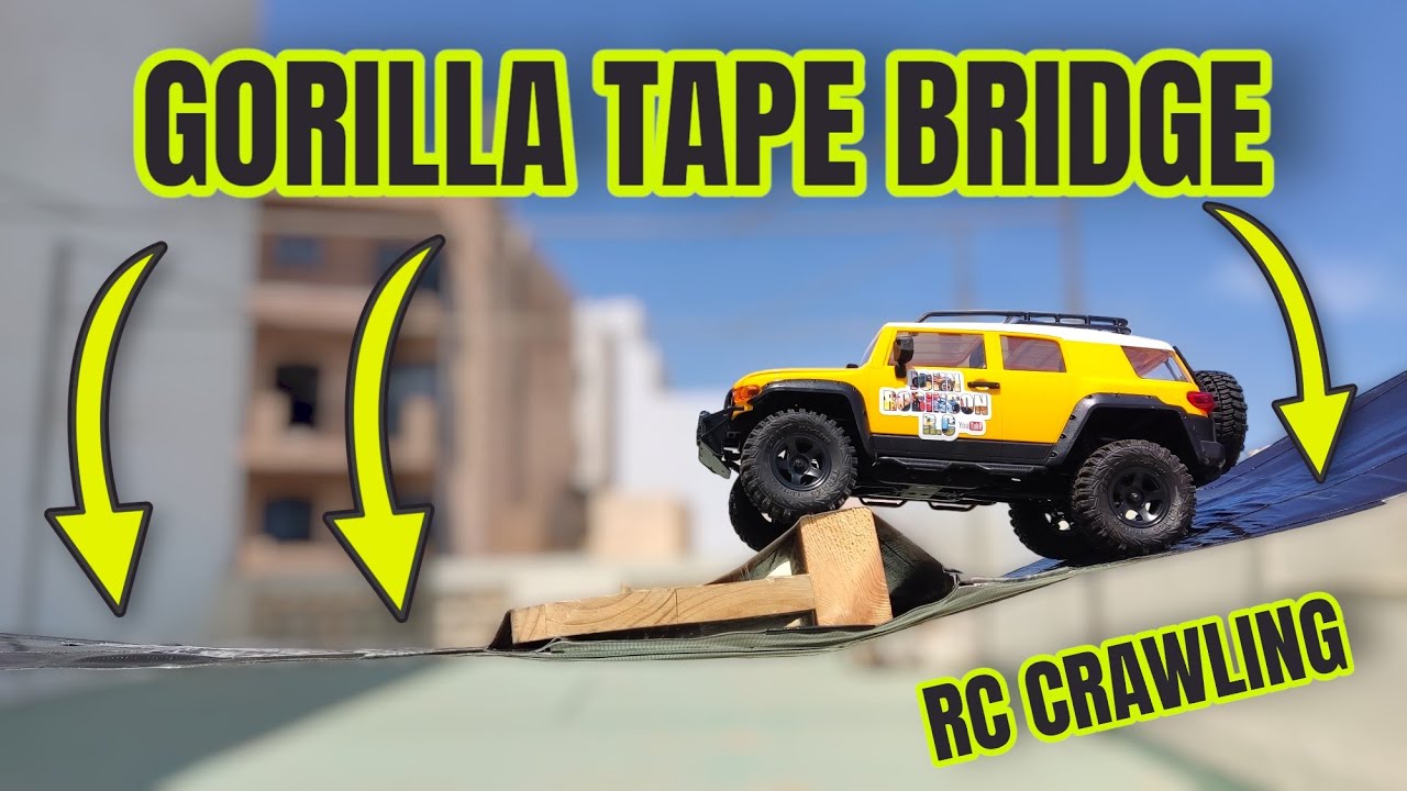 CAN DUCT TAPE BRIDGE CAN BE USED FOR CRAWLING - INDOOR RC PROJECTS