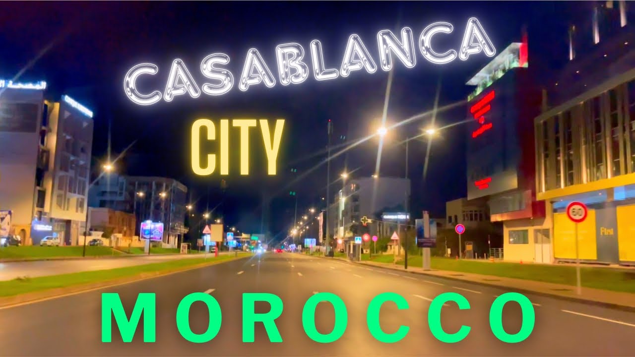 A tour of the streets of Casablanca at night. Downtown Morocco 🇲🇦 | vidéo music person walking