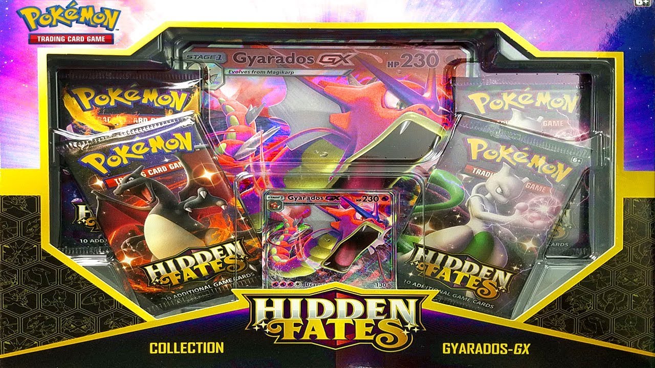 OPENING A GRATIFYING GYARADOS GX HIDDEN FATES POKEMON COLLECTION BOX!