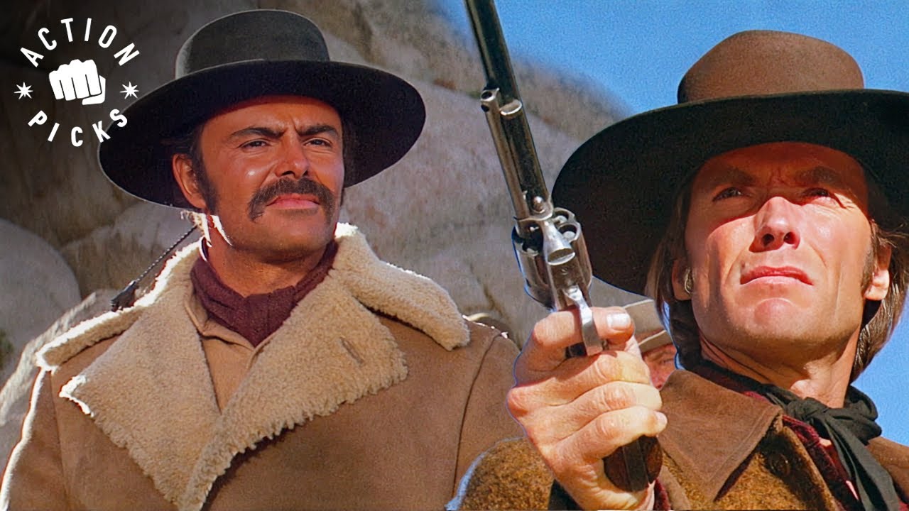 Bounty Hunter Shootout With Mexican Gang (Clint Eastwood) | Joe Kidd
