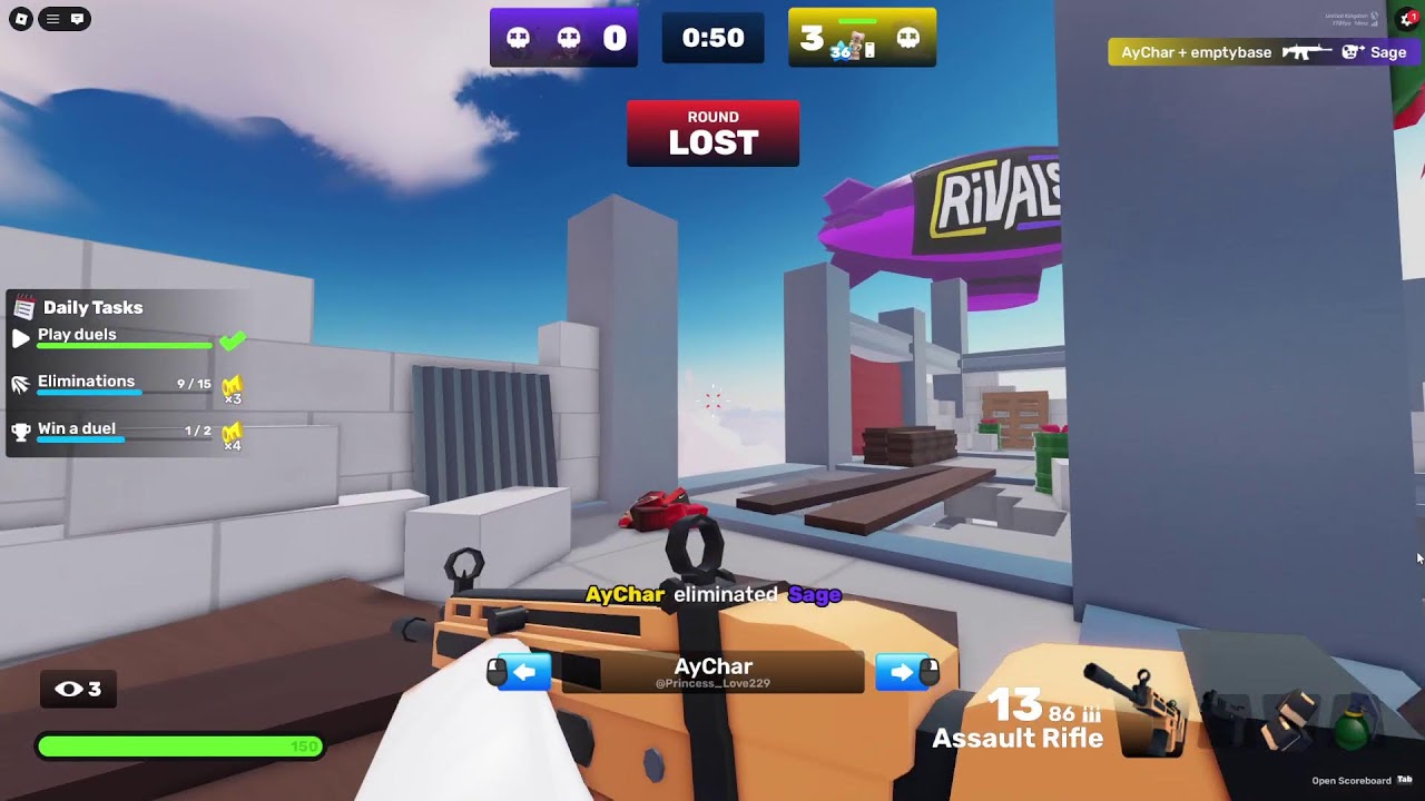 JOINING 2V2S FT VORTEX SAGE