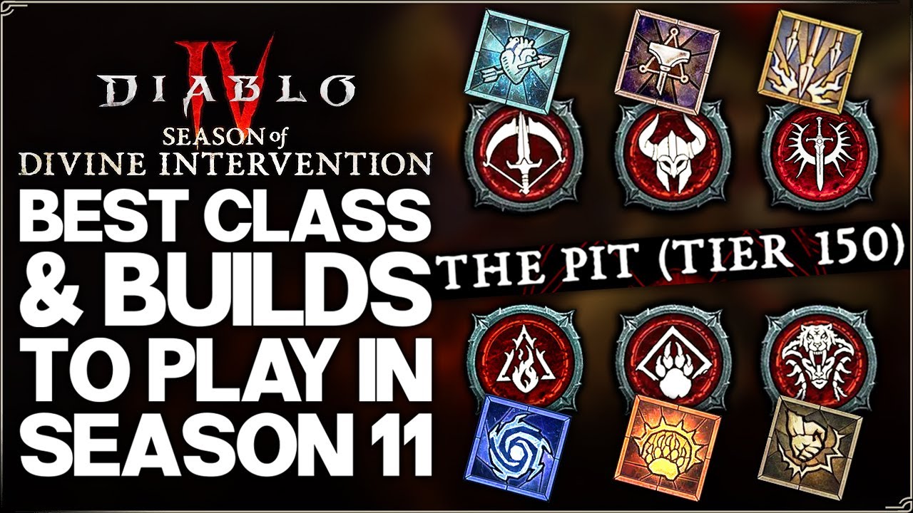 Diablo 4 - New MOST OP Build & Best Class in Season 11 - All Classes & Builds Ranked - Guide & More!