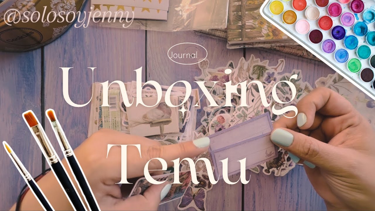 Mira lo que compré en Temu - papelería para journal