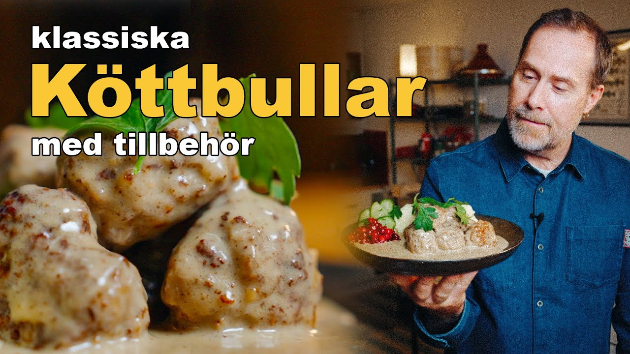 Klassiska Köttbullar Med Tillbehör