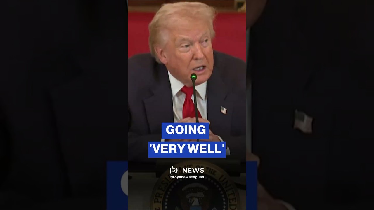 US military campaign against Iran going 'very well,' Trump says