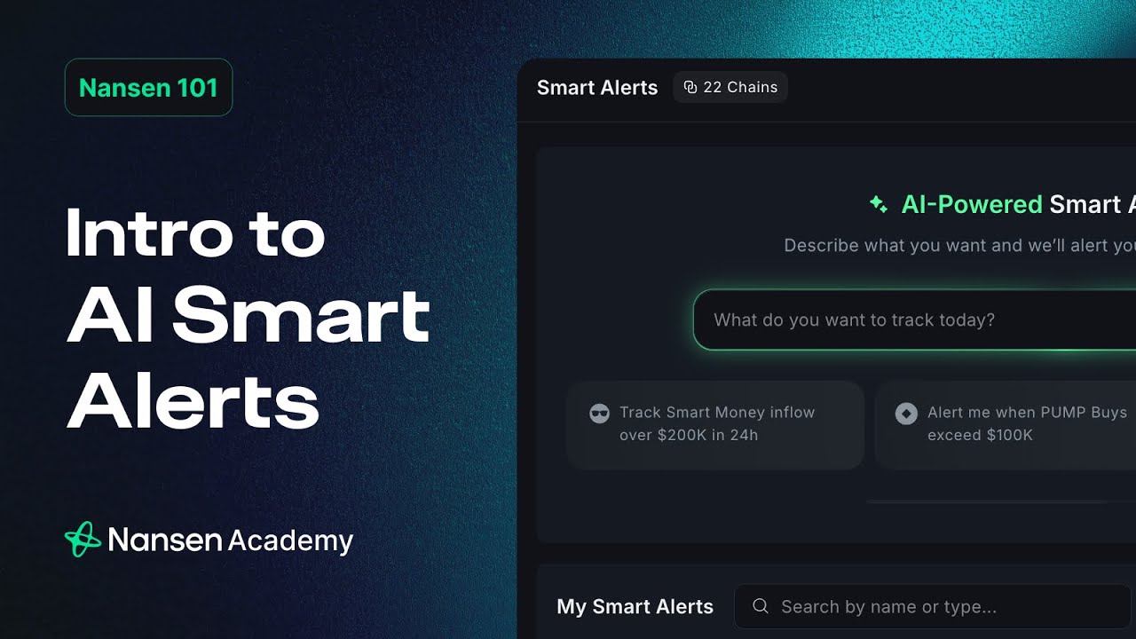 AI Smart Alerts for Beginners - Nansen 101