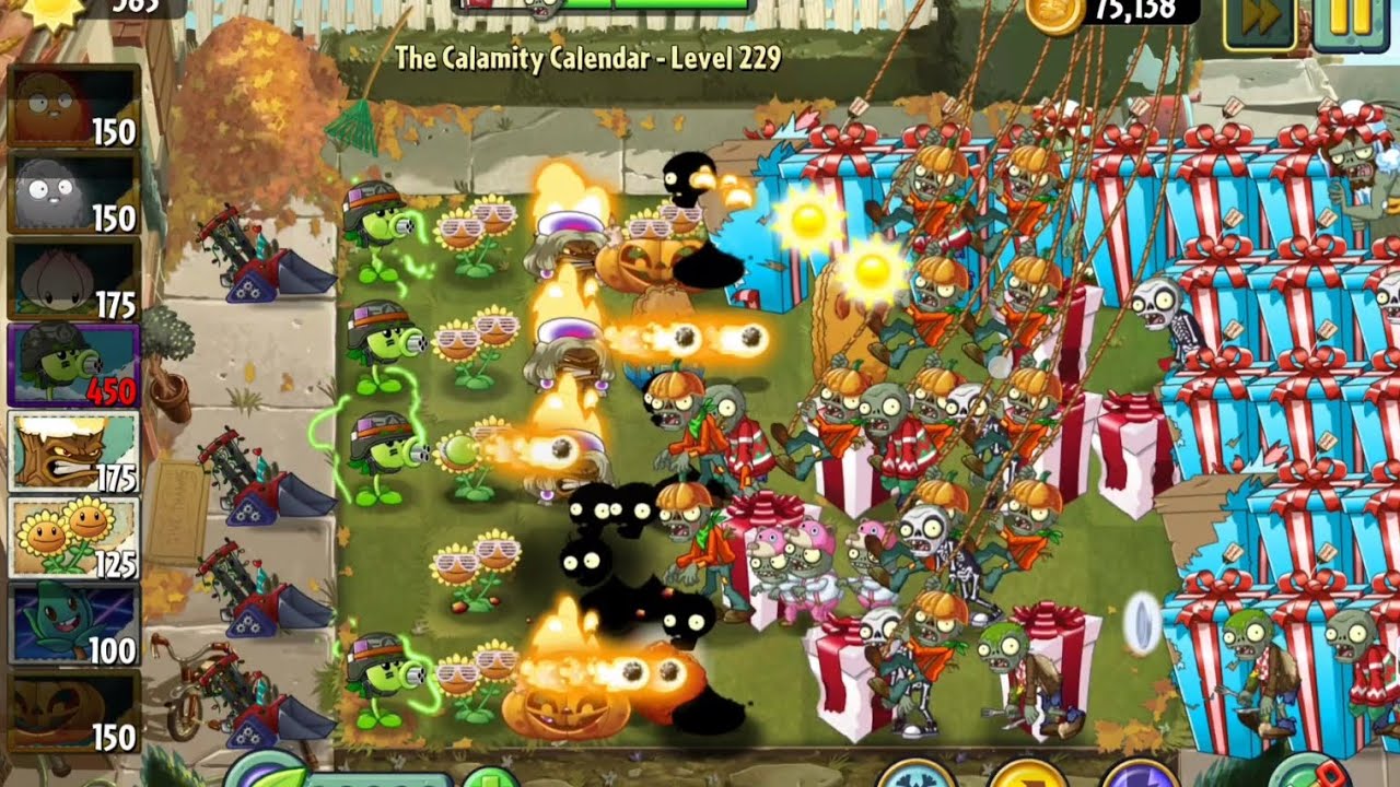 The Calamity Calendar Level 222- 229 | Plants Vs Zombies 2 Reflourished Endless Zone by teogaming201