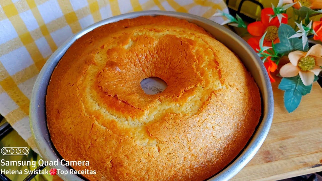 BOLO SIMPLES DE TRIGO - S&Oacute; 2 OVOS - Bolo para o caf&eacute; da tarde!