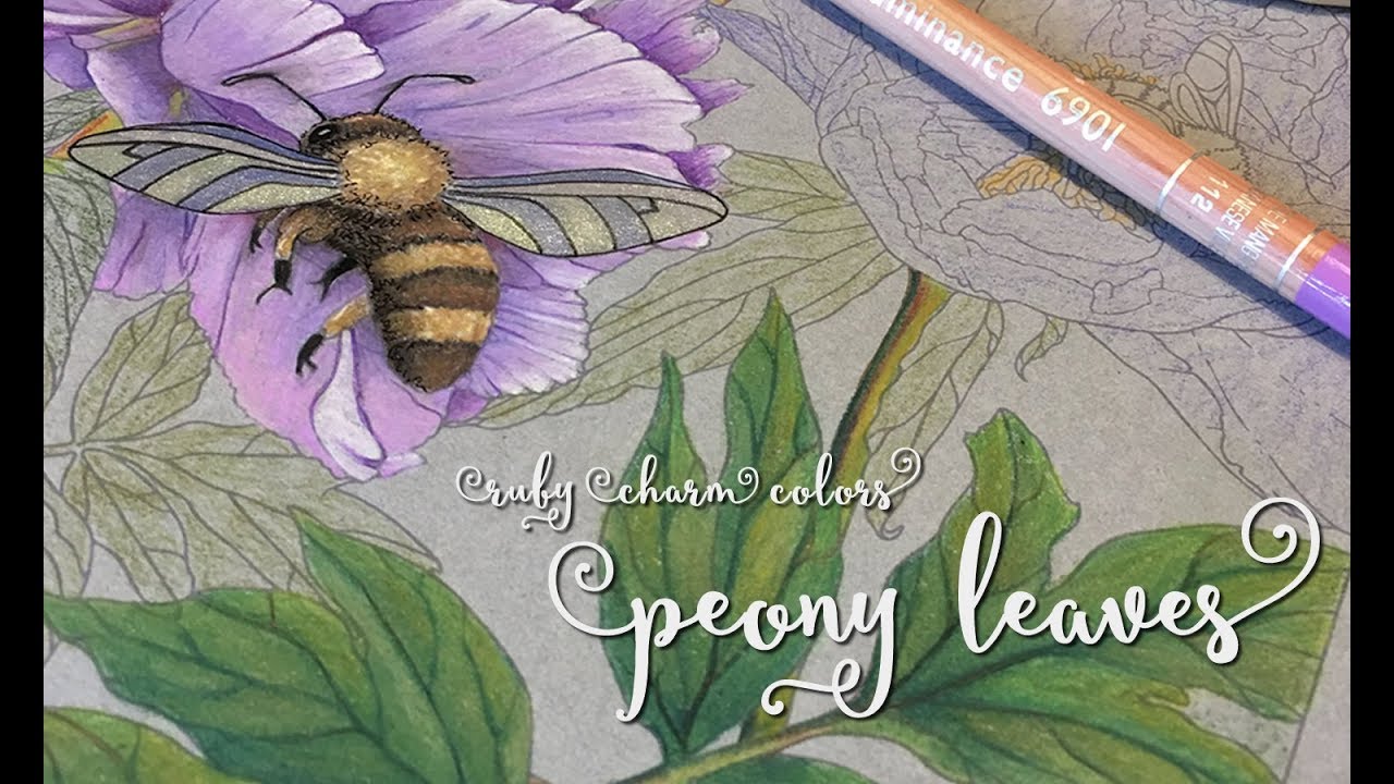 RubyCharmColors: Peony Bees, Part 1