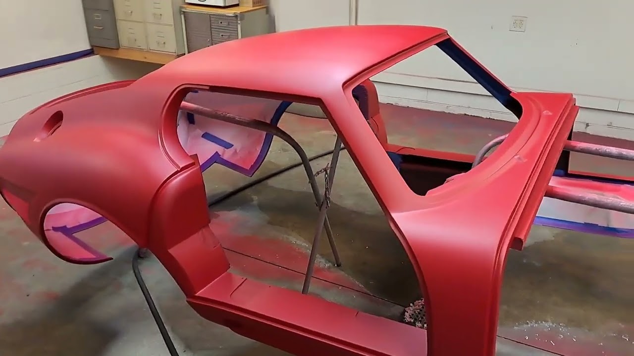 Factory Five Racing Daytona Coupe body painted with flat clear