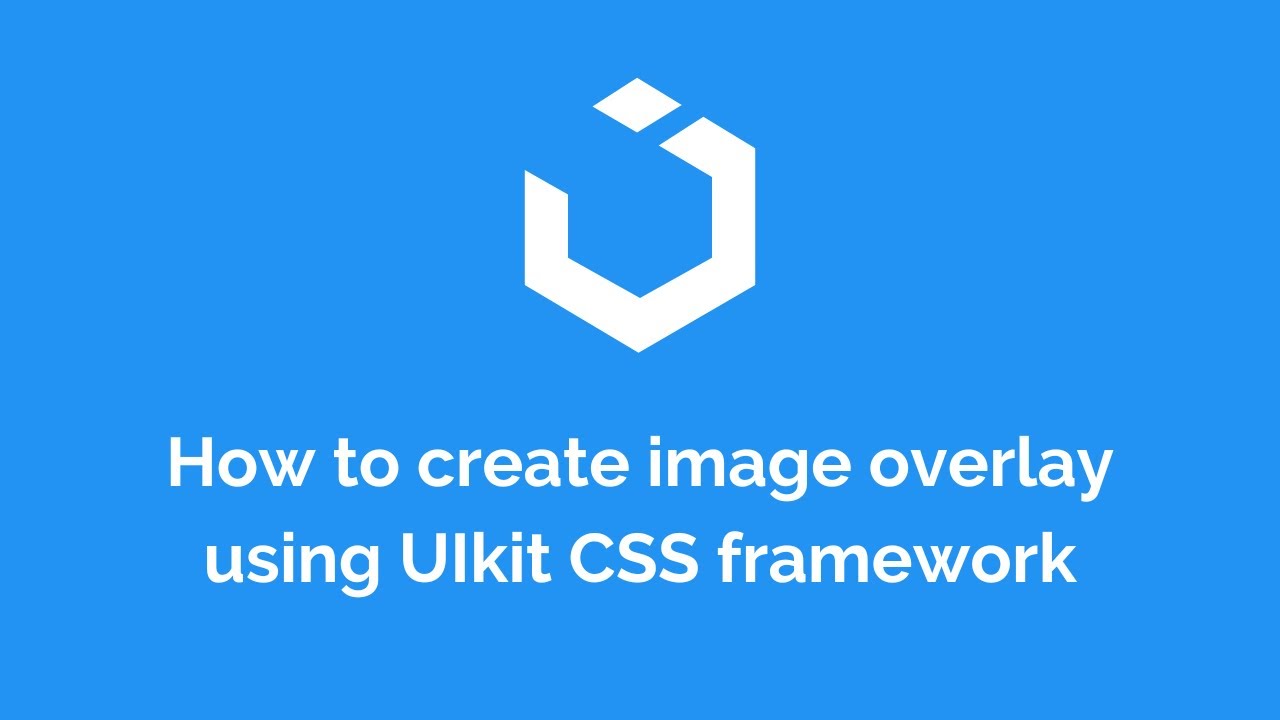 How to create image overlay using UIkit CSS framework