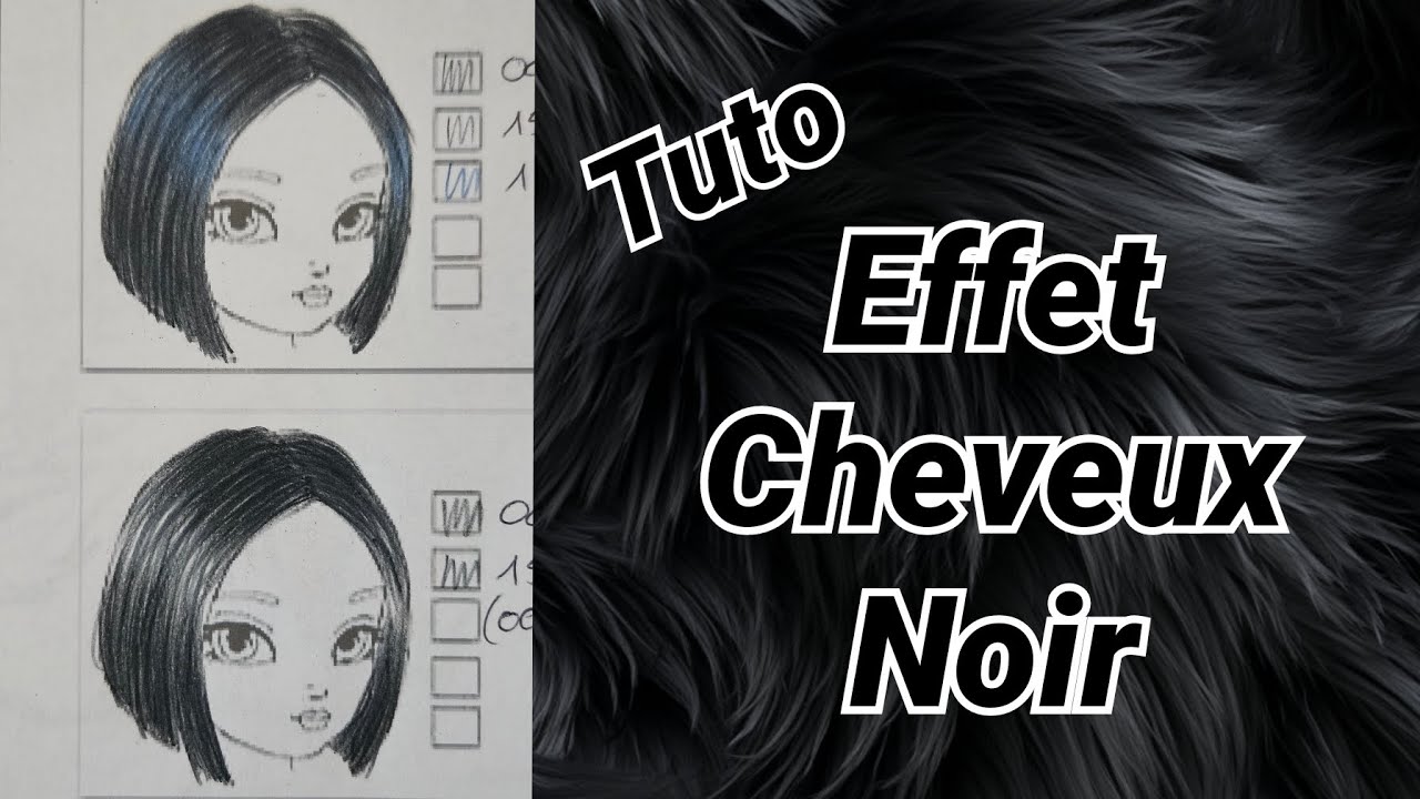TUTO COLORIAGE | 2 effet cheveux noir au brutfuner