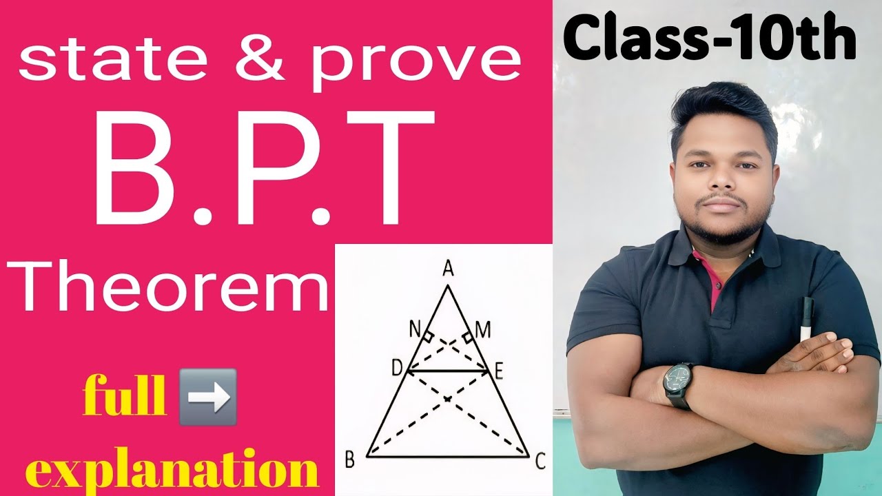 Basic proportionality theorem, statement & Proof Il Class-X, Maths, CH:6-Triangles 🔺️ 
