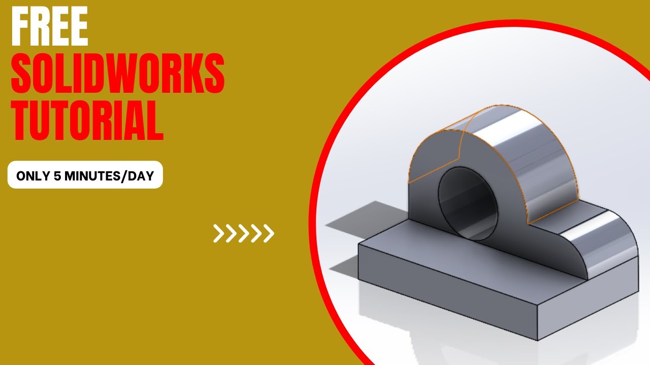 Solidworks Tutorial From ZERO (Lesson4) 👀 #creative #solidworks #learning