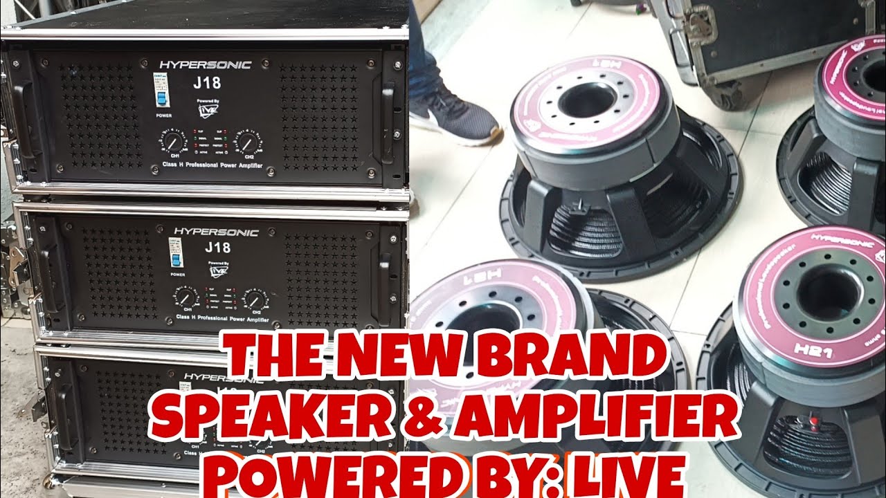 THE NEW BRAND SPEAKER & POWER AMPLIFIER POWERED BY LIVE