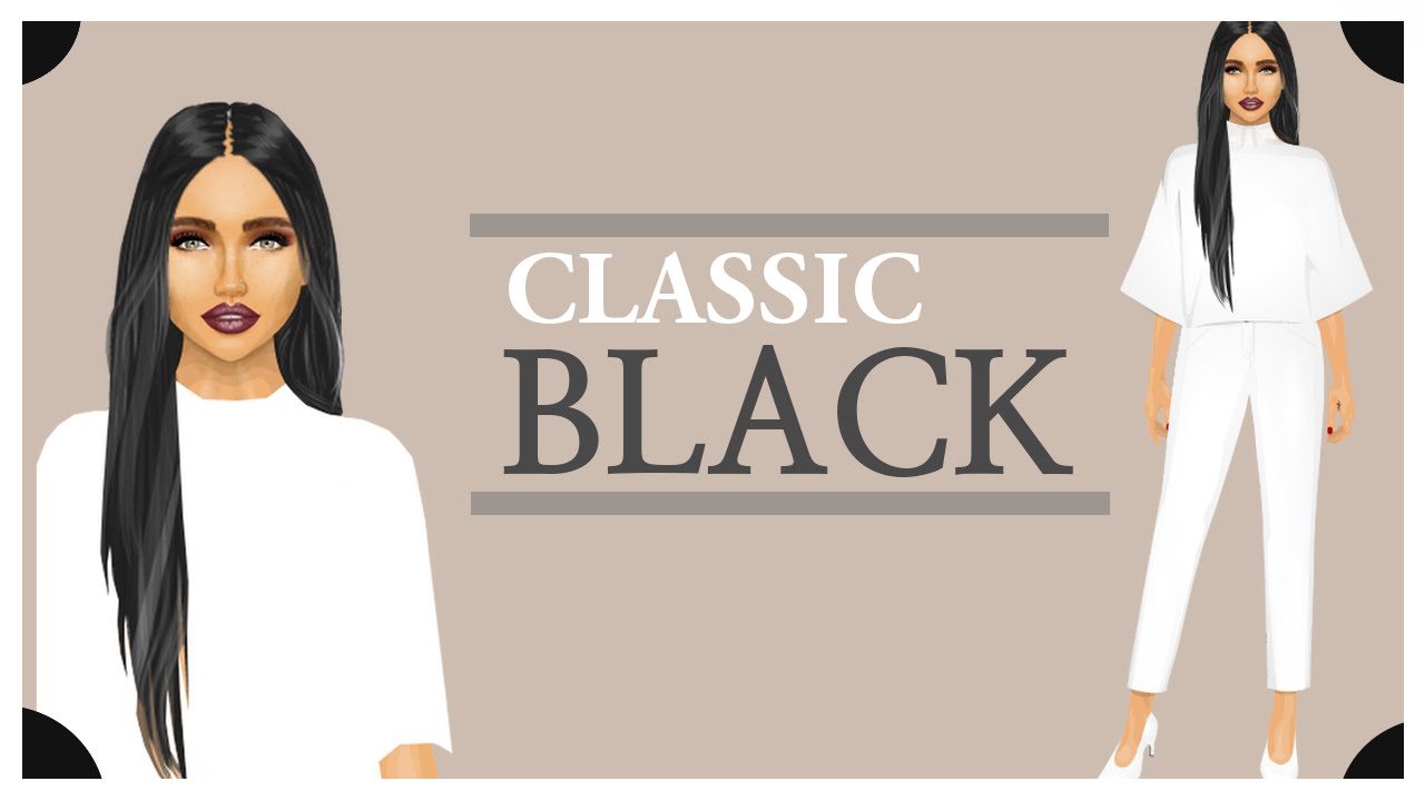 Long black hair | Stardoll tutorial
