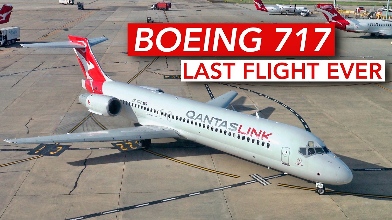 Onboard the LAST QantasLink Boeing 717 flight.