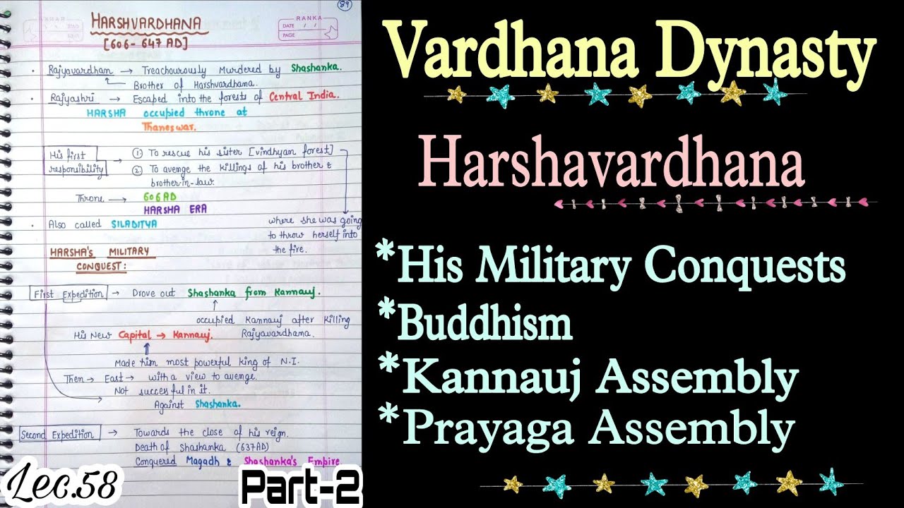 Harshvardhana--His military conquests || Ancient History || Lec.58 || An Aspirant !