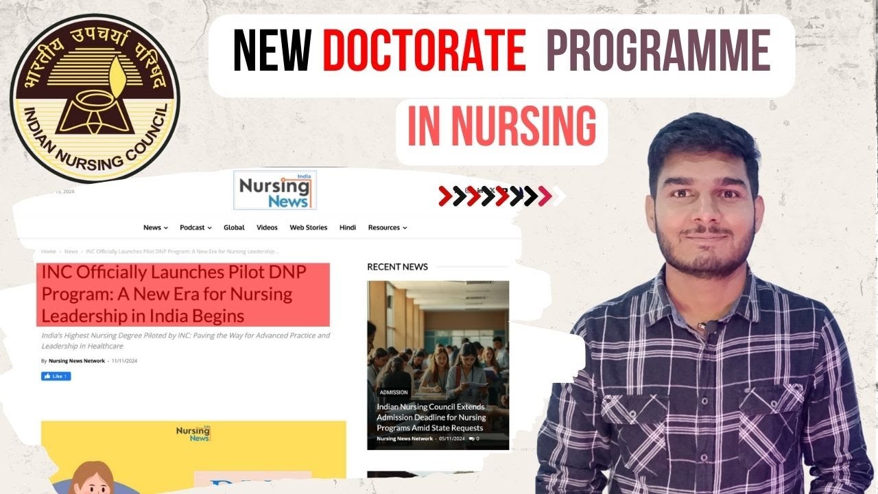 Doctor in Nursing Practice DNP | New Doctorate Programme In Nursing by INC | Disha Nirdesh |