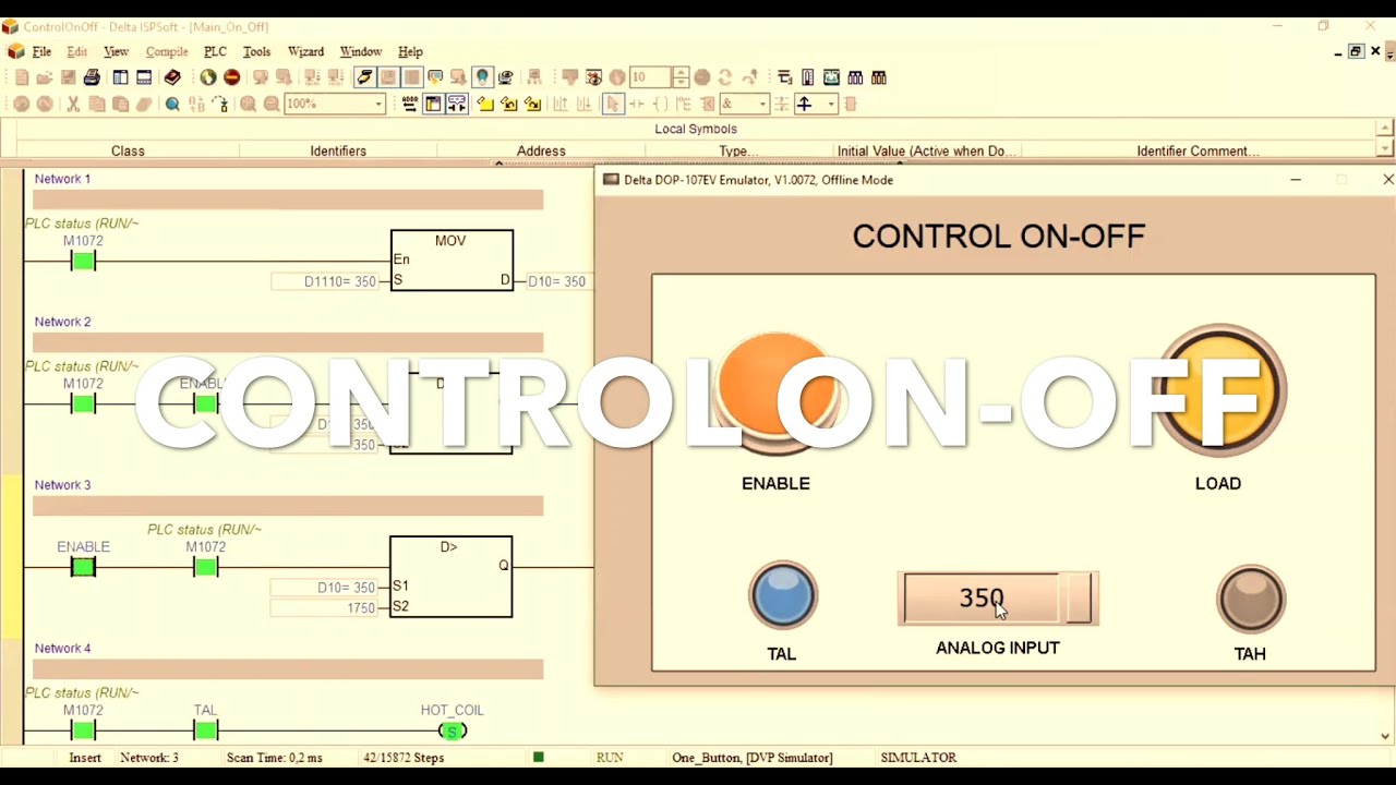 ON-OFF Control in Temperature Process (Control ON-OFF en procesos de temperatura) | ISPSOFT+DOPSOFT