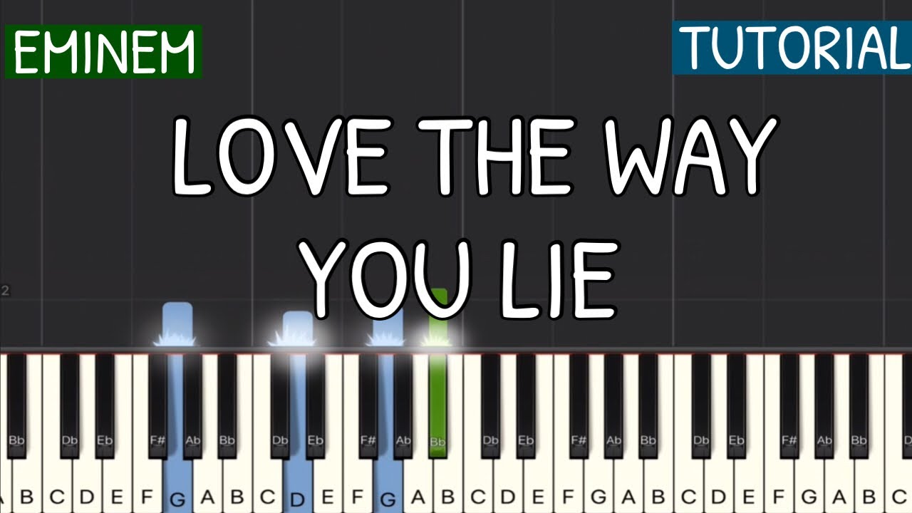 Eminem - Love The Way You Lie ft. Rihanna Piano Tutorial