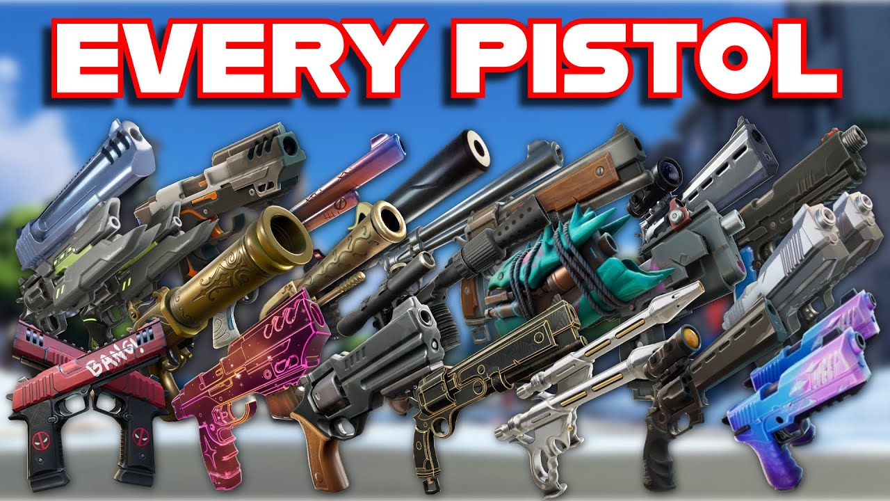 Ranking EVERY PISTOL In FORTNITE HISTORY From WORST To BEST *UPDATED*