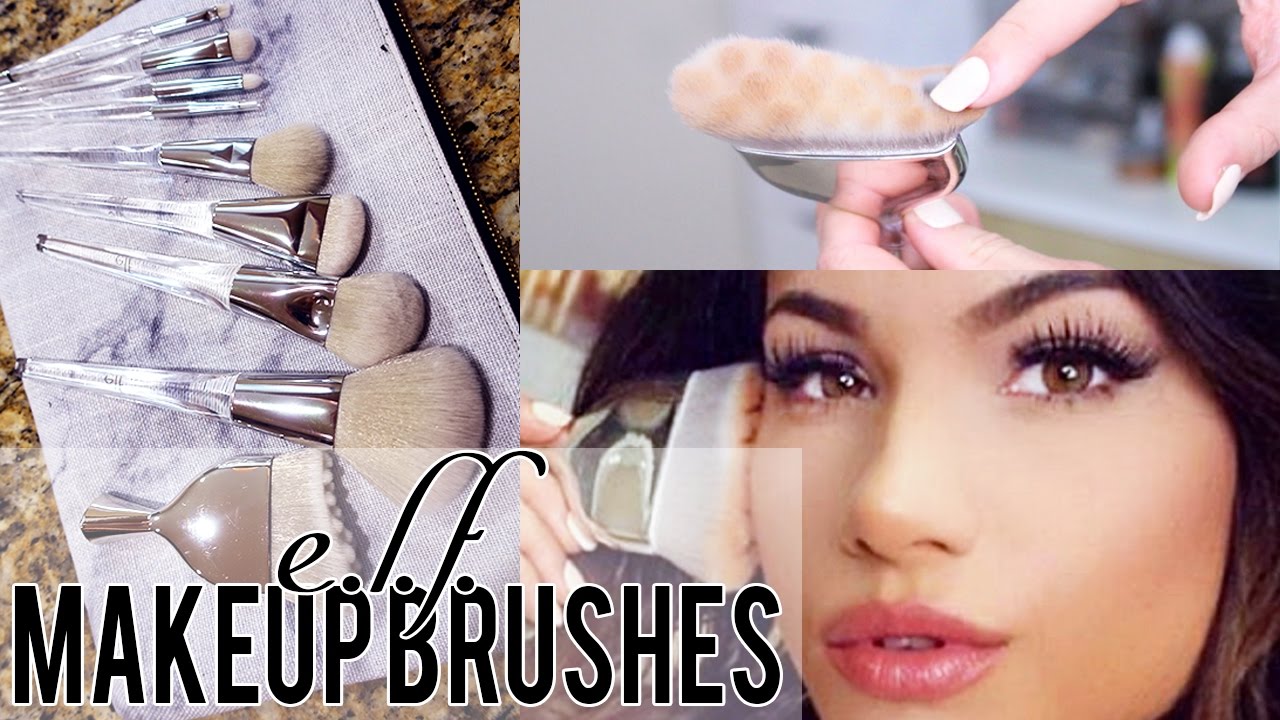 NEW E.L.F. MAKEUP BRUSHES! + Full Face Tutorial!