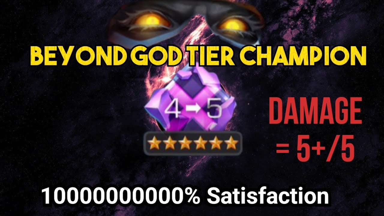 Beyond God Tier Champion - 10000000000% Satisfaction | 4-5 Gem |