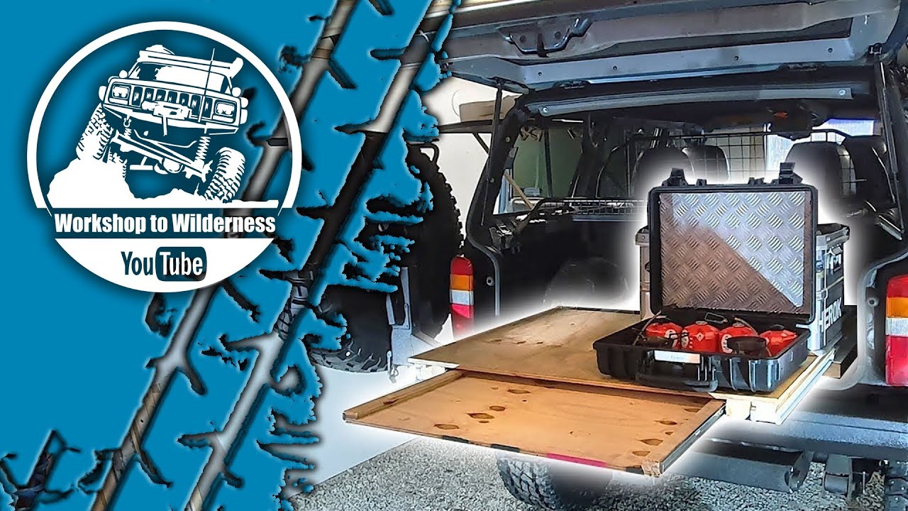 DIY Jeep Cherokee XJ Rear Pull Out Storage Platform