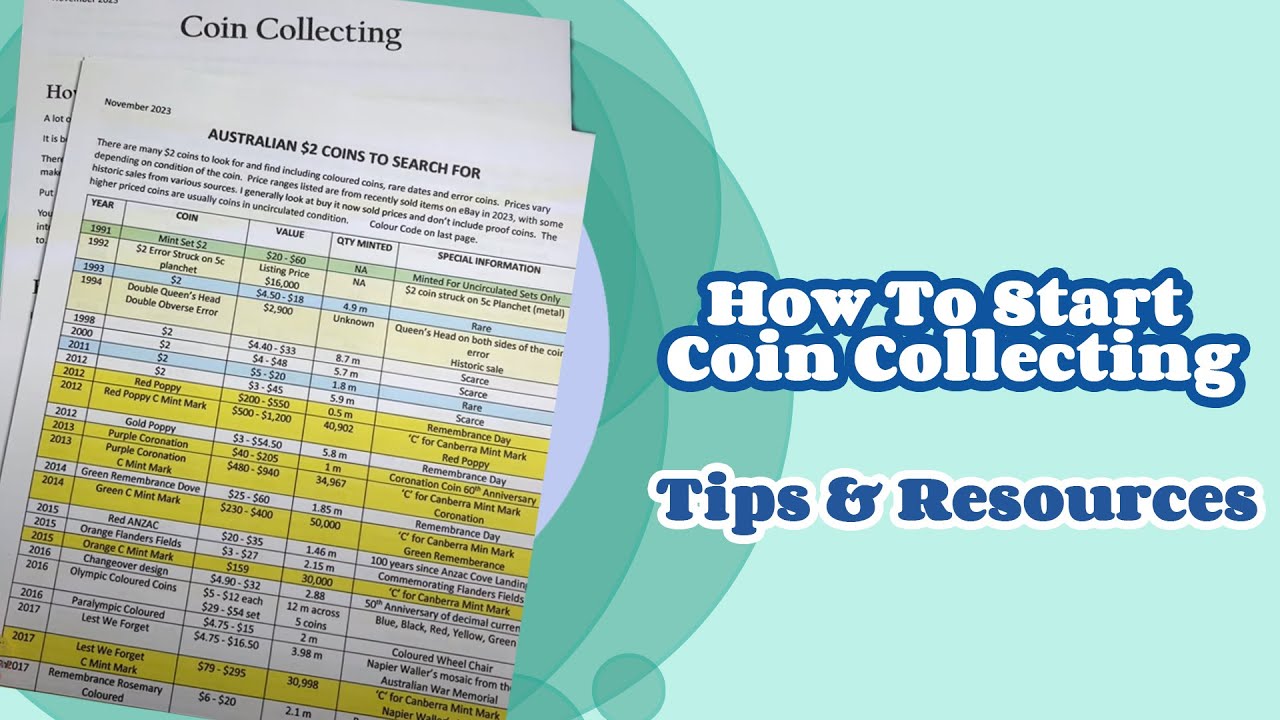 Australian Coin Value Lists + Bonus! How To Start Coin Collecting (Tips & Resources)