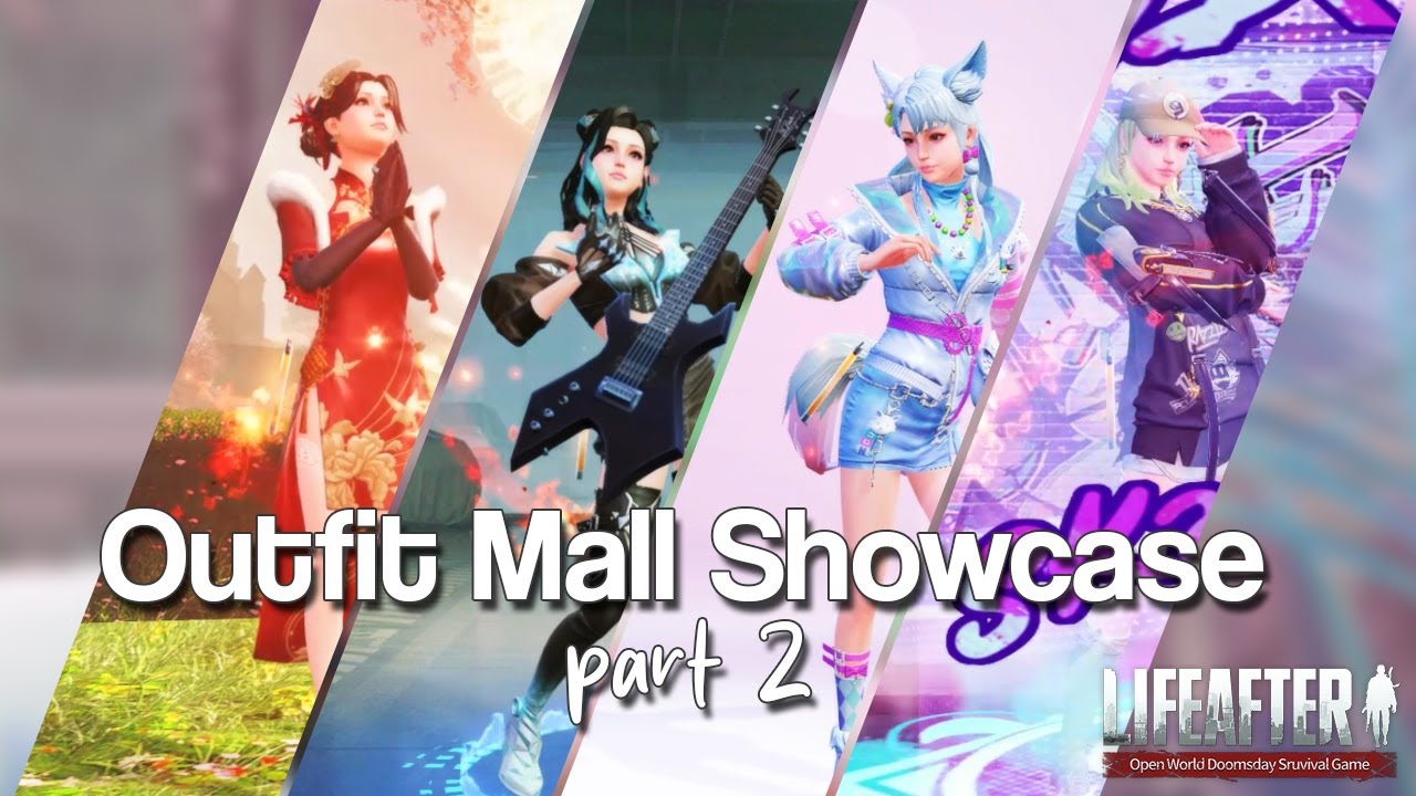 Lifeafter - Random outfits mall & emoji showcase PART 2