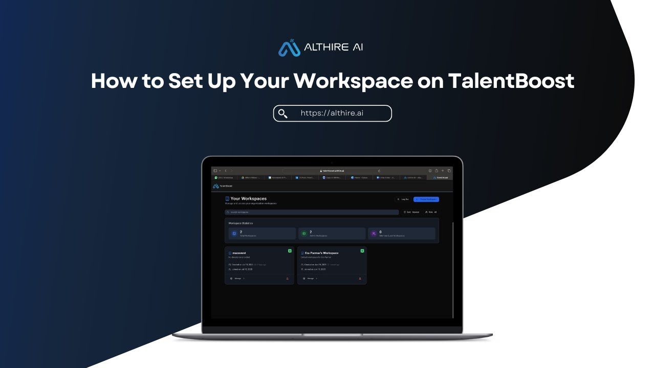 How to Set Up Your First Workspace in TalentBoost | Step-by-Step Tutorial