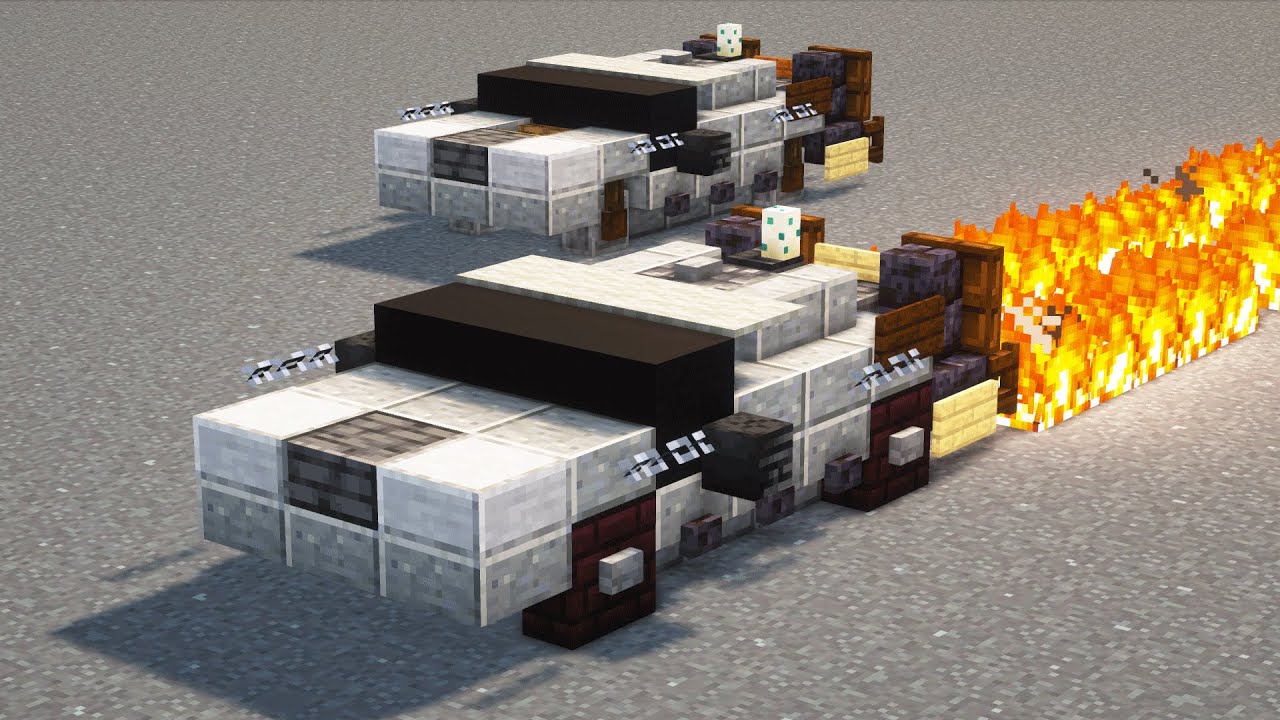 Minecraft Back to the Future DeLorean Car Tutorial