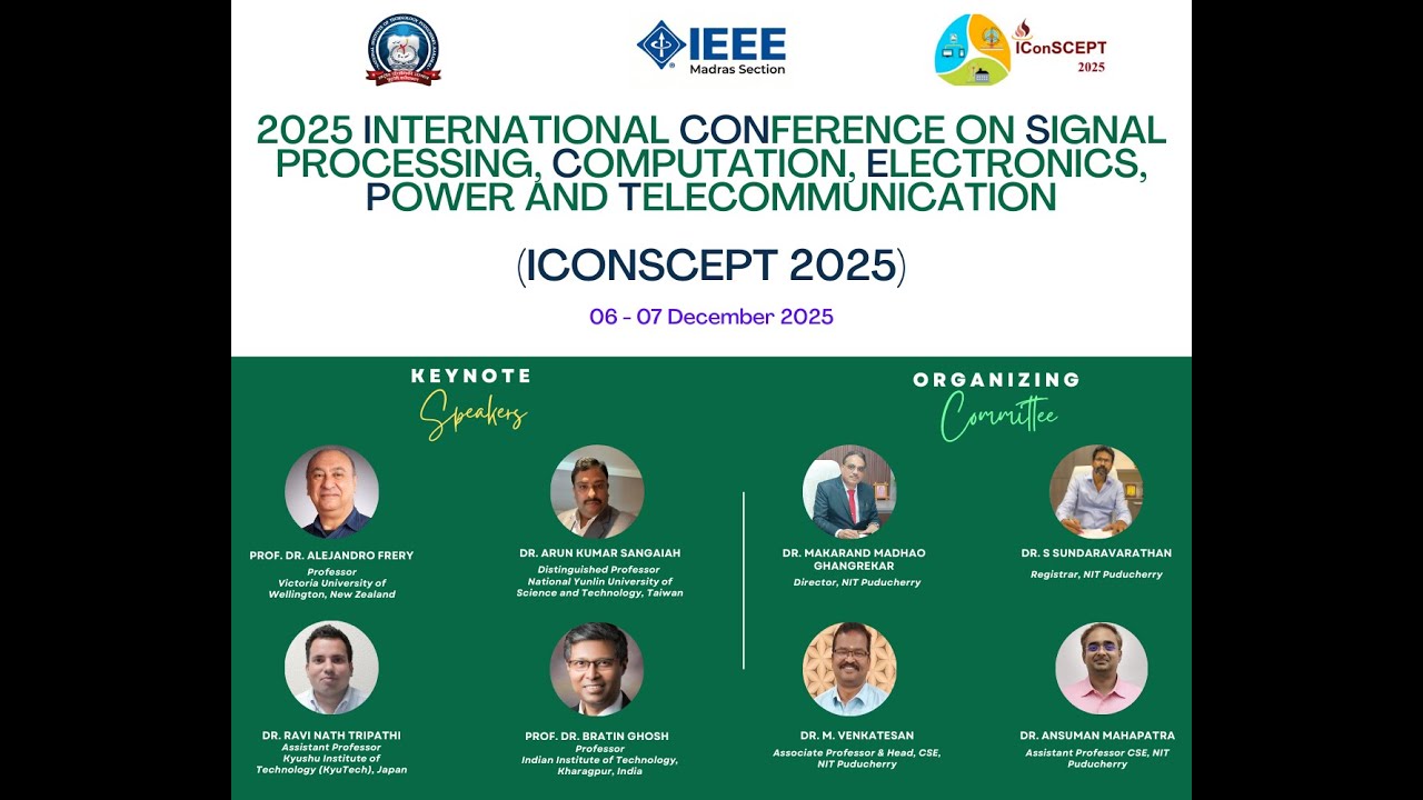 ICONSCEPT 2025 Inauguration - NIT Puducherry [LIVE]