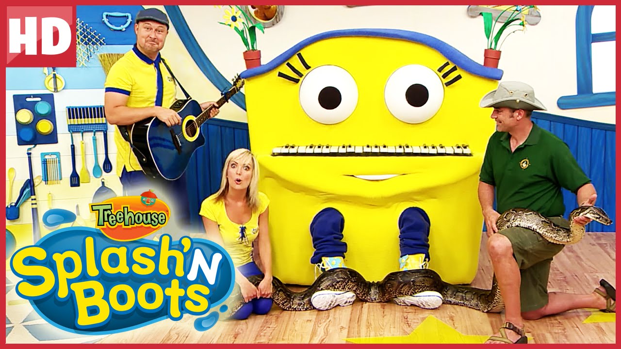 Splash'N Boots | Little Ray Yellow Snake | Funny Show for Kids!