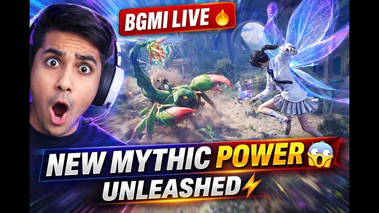 😱 BGMI LIVE | New Mythic Power Unleashed 🔥 OP Gameplay ⚡