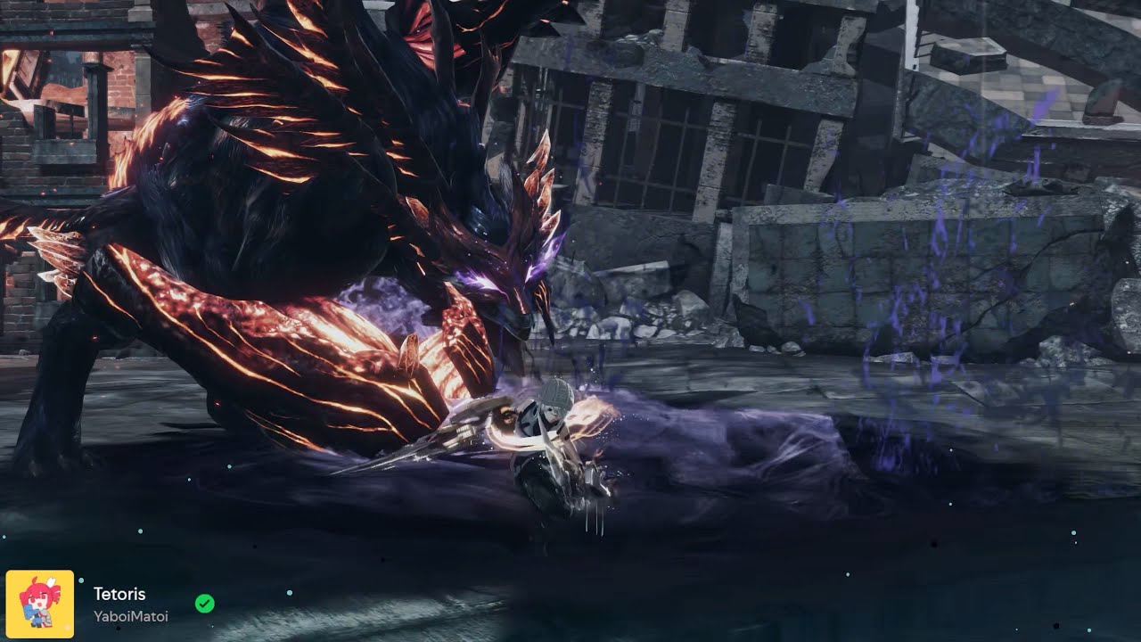 [God Eater 3] Melammu Marduk vs Biting Edge + Ray Gun (HUDless+Motion Blur)