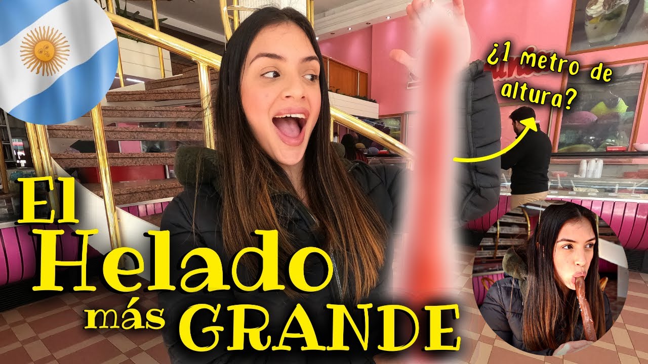 El Helado mas GRANDE de Argentina ¿REALMENTE MIDE 1 METRO?  | Alejandra Diaz