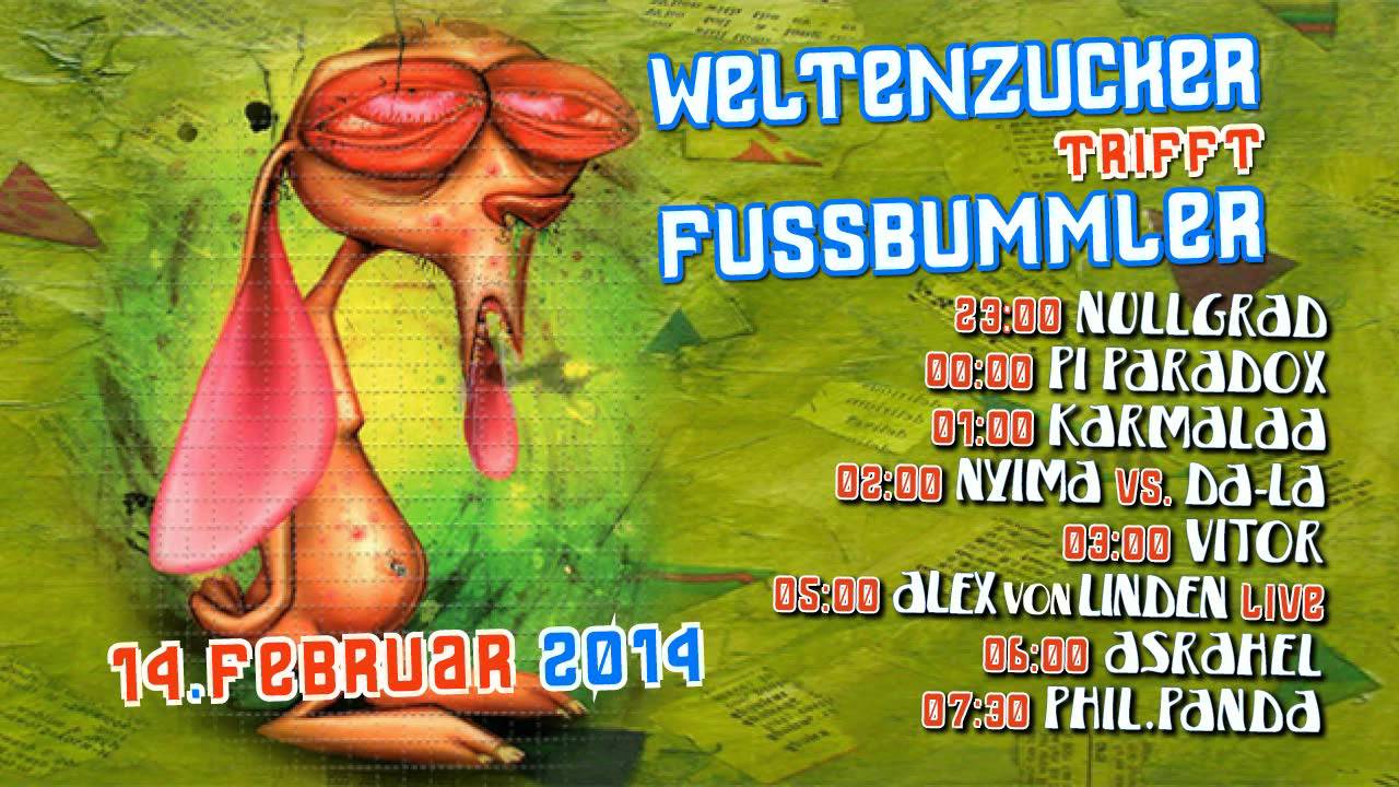 Weltenzucker trifft Fussbummler #01 // 14.02.2014 // Theaterfabrik M&uuml;nchen